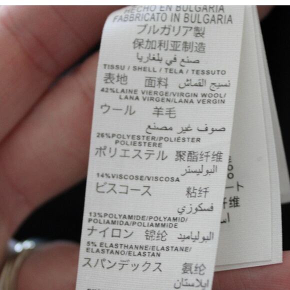 NWT Bonpoint Girls Java Pull On Navy Pinstripe Wool Blend Mini Skirt 12 - Picture 6 of 6